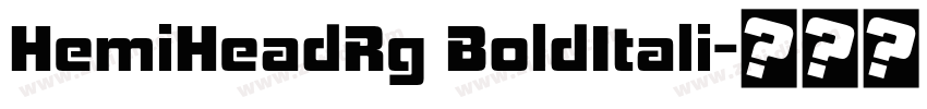 HemiHeadRg BoldItali字体转换